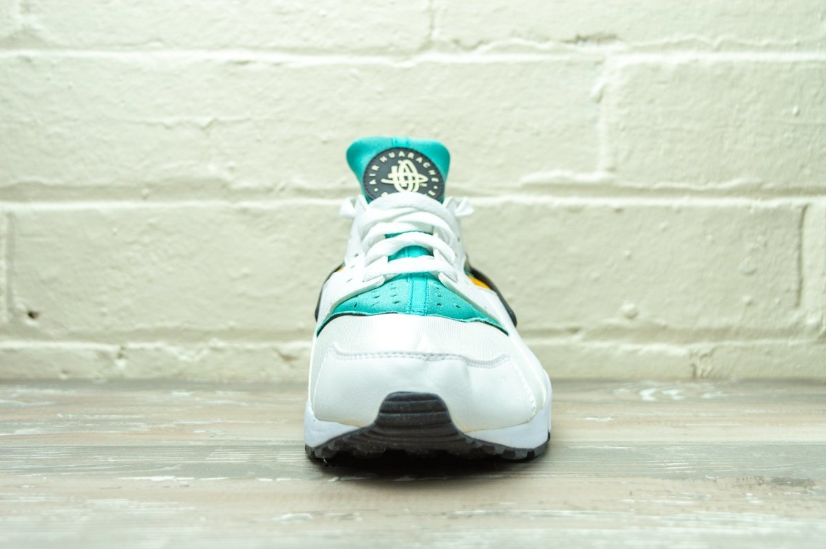 Nike huarache white turquoise sale