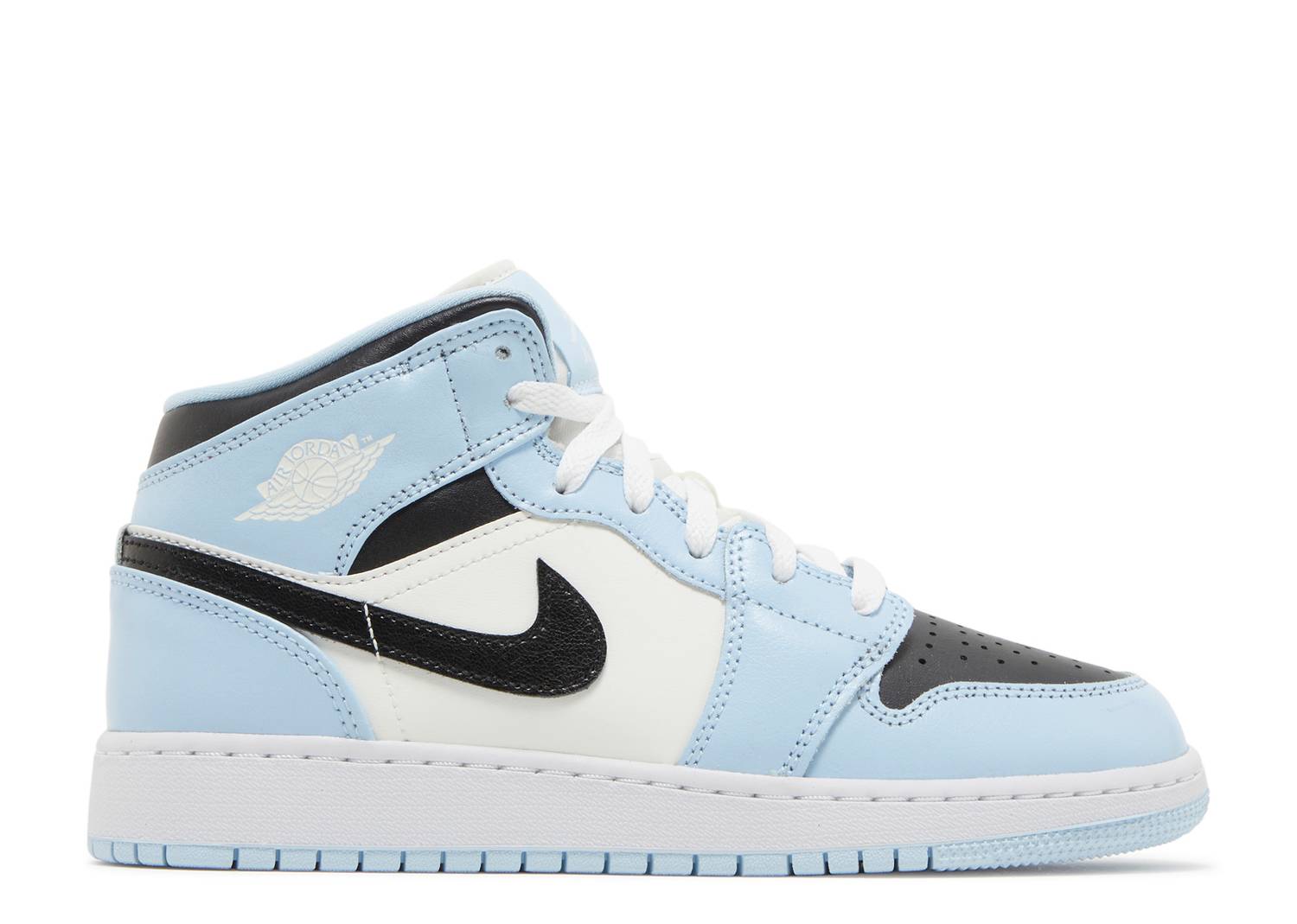 Nike Air Jordan 1 Mid GS Ice Blue 555112 401 - Nike Air Jordan 1 Mid GS Ice Blue 555112 401 - Nike Air Jordan 1 Mid GS Ice Blue 555112 401