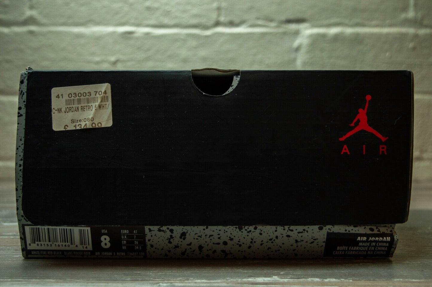 Nike Air Jordan 5 Retro Fire Red Black Tongue 136027 120 -Nike Air Jordan 5 Retro Fire Red Black Tongue 136027 120 -