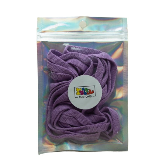 Purple Flat Shoe Laces -