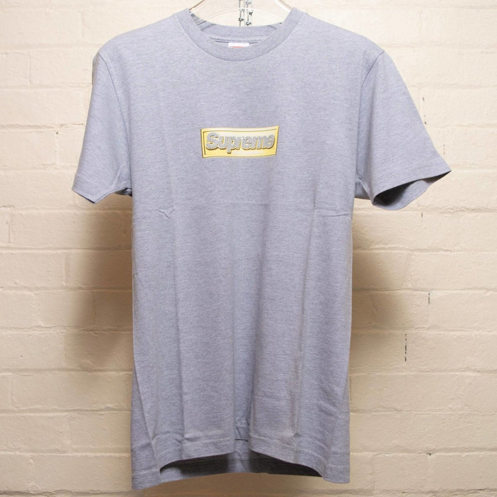 Supreme Bling Box Logo Tee Shirt Grey -